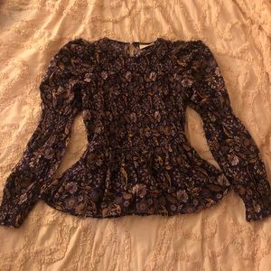 Paisley Puff Sleeve Blouse